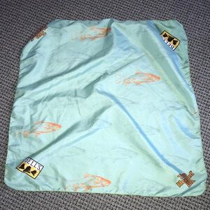 Bell's Pale Blue Fish Print Bandana / Scarf